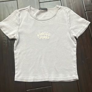 Brandy Melville Embroidered Ashlyn Top